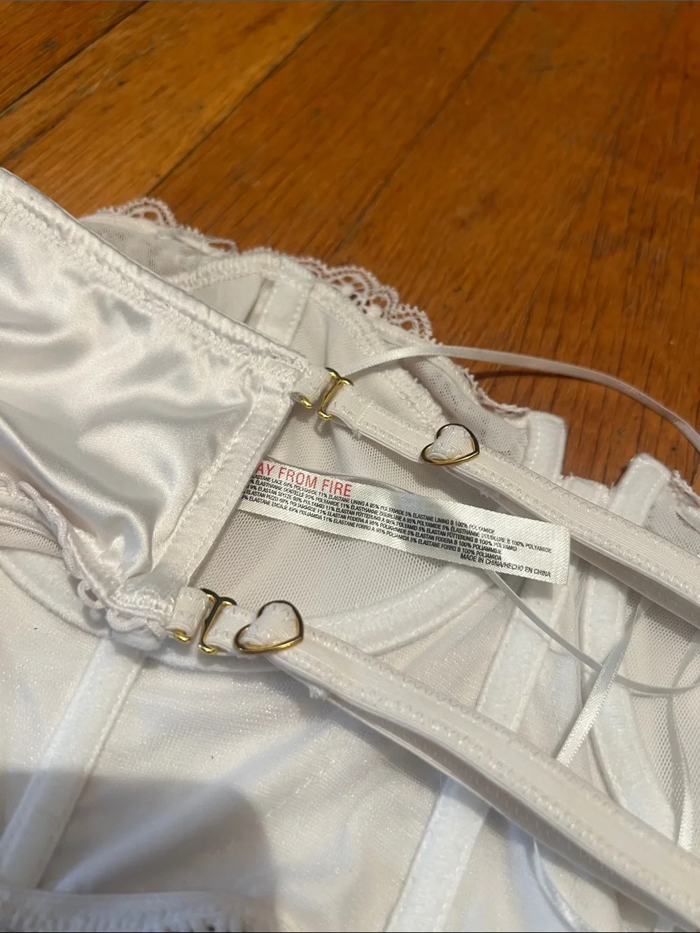 Free People Intimately Lots of Love Strapless Corset Top in Satin White, Medium